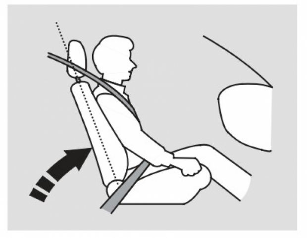 Пассивная безопасность: Регулировка положения спинок сидений