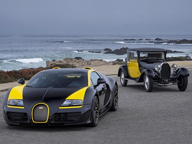 На автомобильном конкурсе красоты в Калифорнии была представлена новая серия Bugatti Veyron